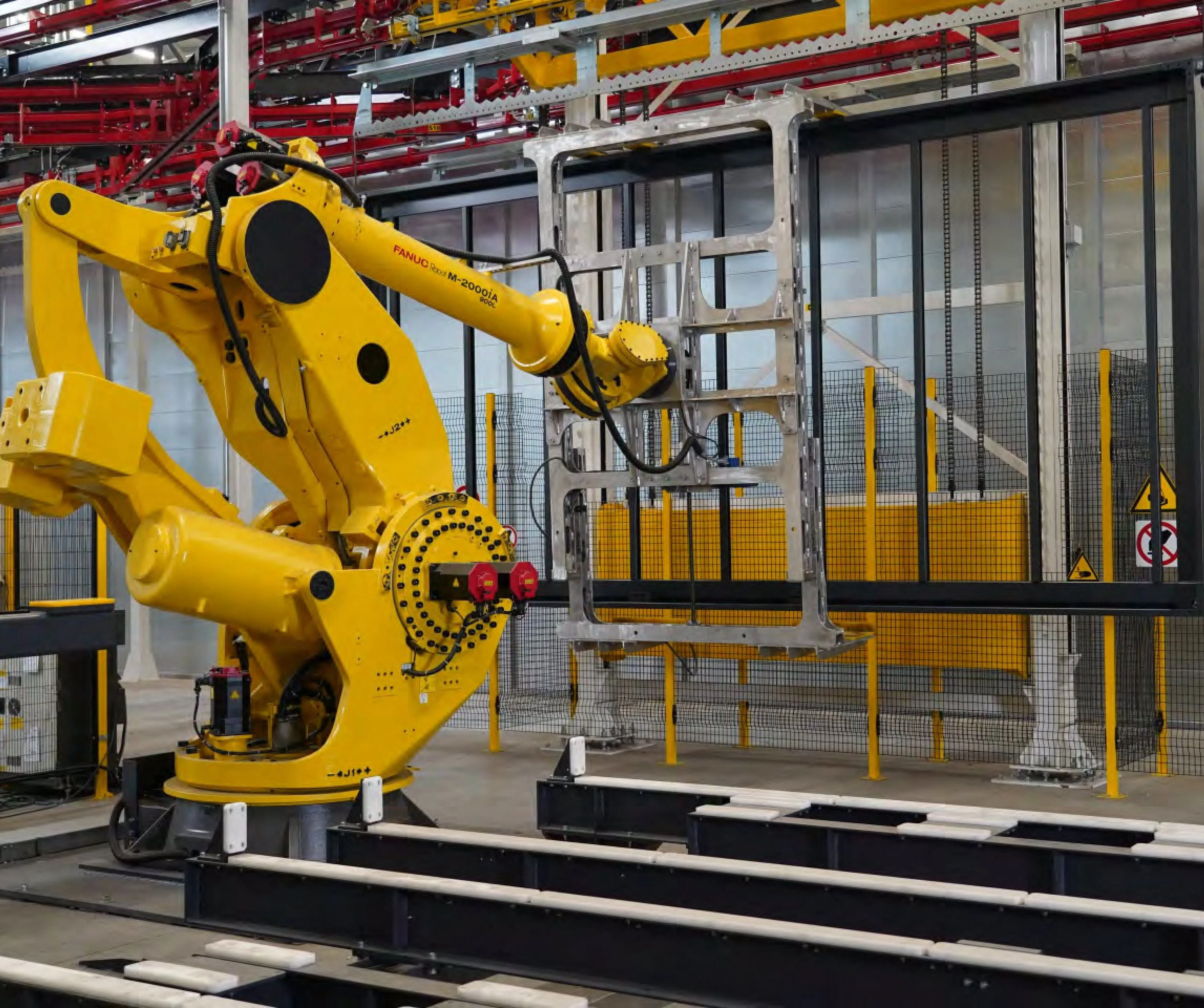 Modular Arabia advanced manufacturing facility in Poland featuring 70 precision robots, automated production lines, and state-of-the-art modular construction technology