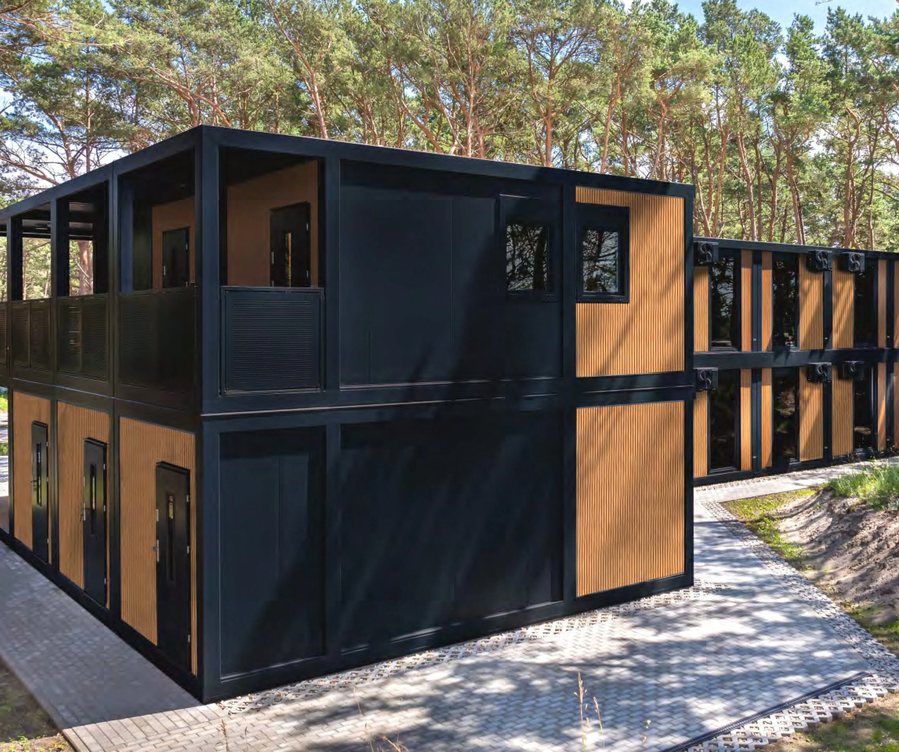 Modular Hotel on the Hel Peninsula additional view 1 - Detailed view of modular construction project